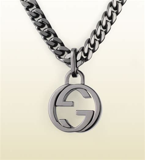 gucci silver g necklace|gucci silver charm necklace.